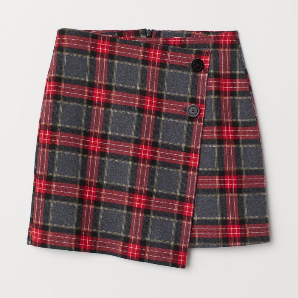 Checked Skirt